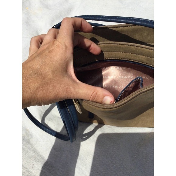 Samoe crossbody convertible purse 7” cocoa calfhair cheetah NEW bucket bag NWT - Picture 6 of 11